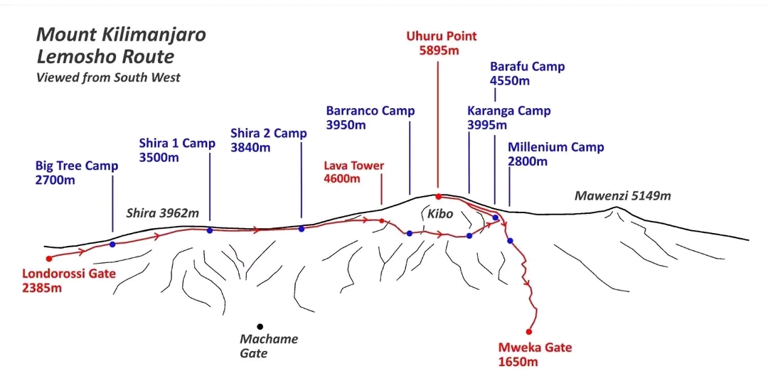 Lemosho Route (7 Days)